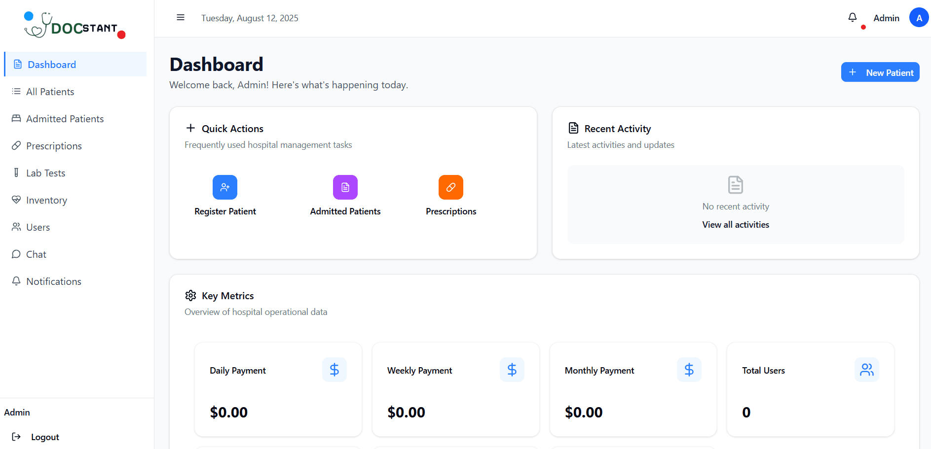 Healthcare platform interface showcasing modern medical technology